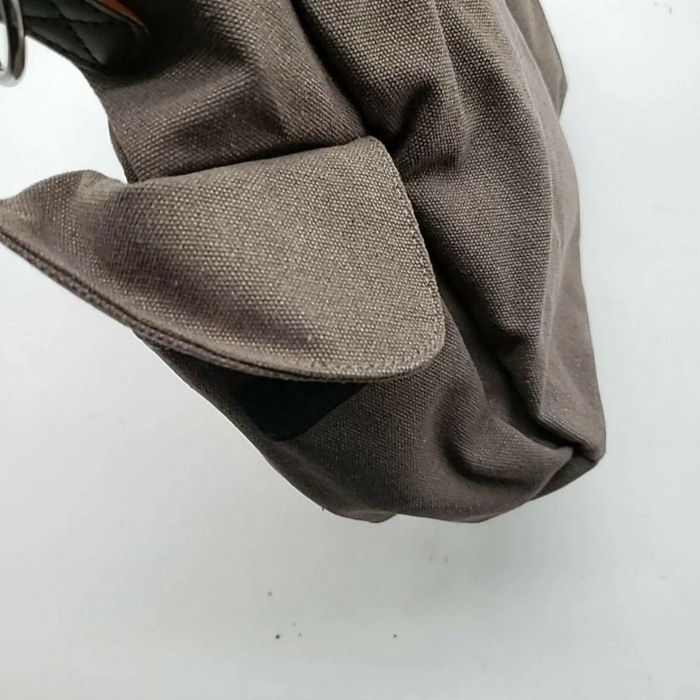 Dxyizu Brown Canvas Travel Duffle Bag Soft Case Adjustable Shoulder Strap Men